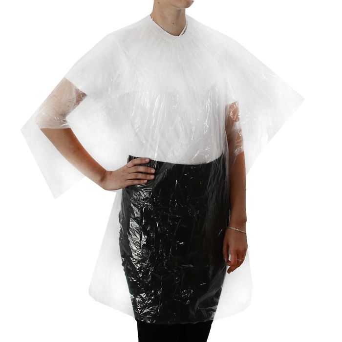 Накидка парикмахерская на резинке, цвет прозрачный