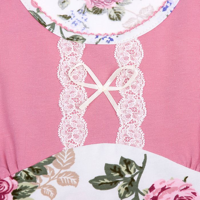 Сорочка женская Уютный дом №16 6.924, розы на экрю, рост 164 см, р-р 44 (88)