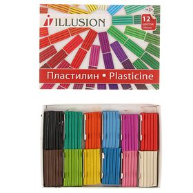 

Пластилин 12 цветов 168 г, «Гамма» ILLUSION