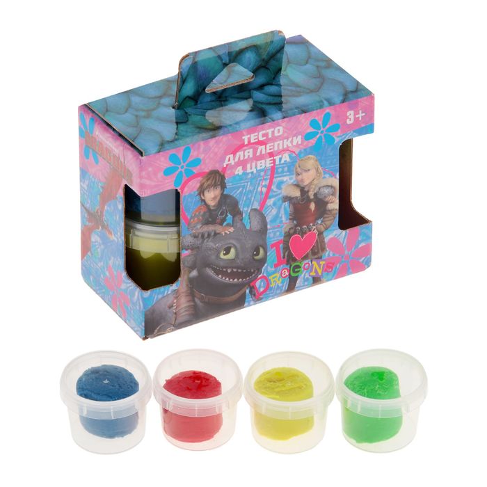 Набор для творчества "Драконы": набор "сделай мыло", тесто для лепки, наклейки