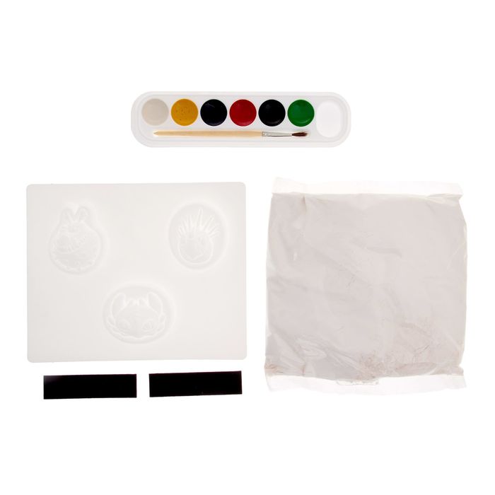 Набор для творчества "Драконы": гравюра-магнит, тесто, набор по изготовлению магнитов