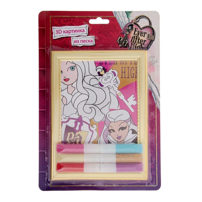 Набор для творчества "Ever After High": витражная картина, 3D-песок, гравюра