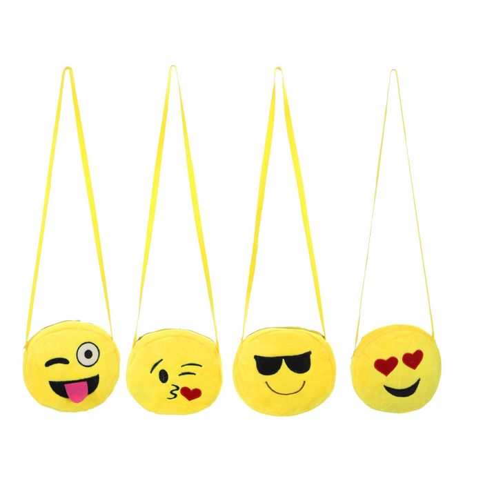 Мягкая сумочка "Смайл" на веревочке, виды МИКС