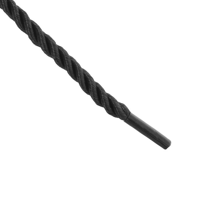 Шнурки для обуви круглые, ширина 4мм, 120см, цвет чёрный