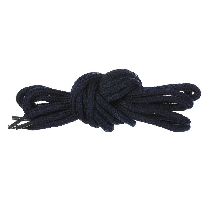 Шнурки для обуви круглые, ширина 6мм, 160см, цвет синий