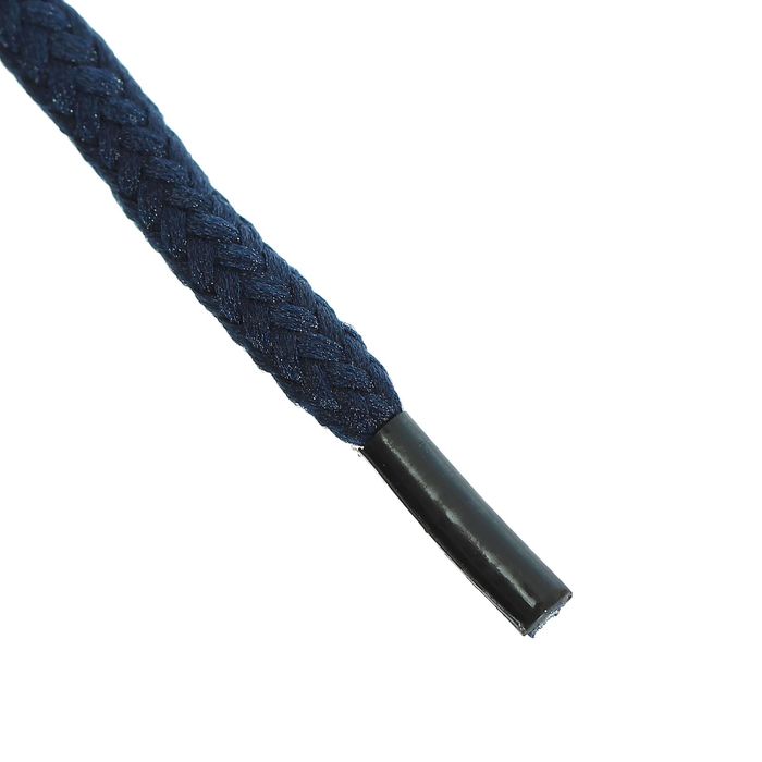 Шнурки для обуви круглые, ширина 5мм, 180см, цвет синий