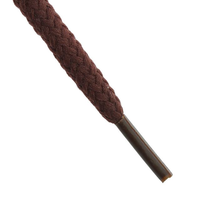 Шнурки для обуви круглые, ширина 3мм, 160см, цвет коричневый