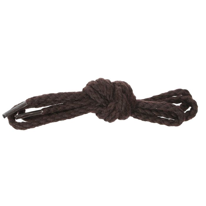 Шнурки для обуви круглые, ширина 5мм, 120см, цвет коричневый