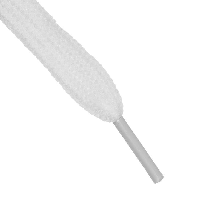 Шнурки для обуви плоские, ширина 13мм, 180см, цвет белый