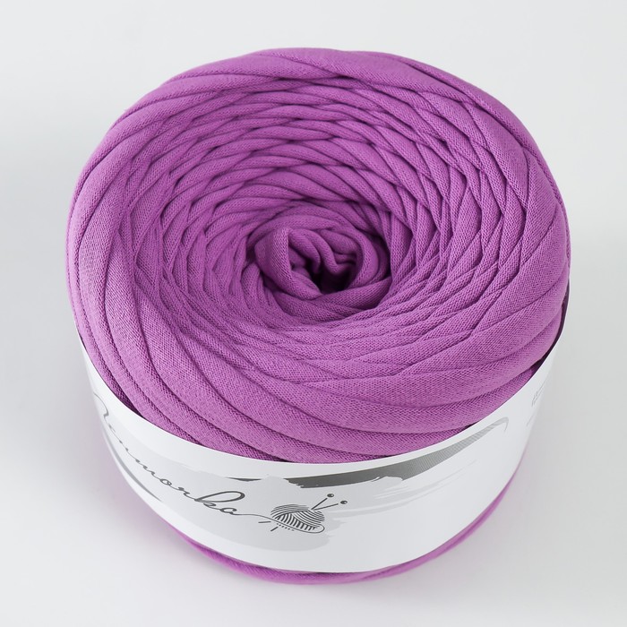 Пряжа трикотажная широкая 50м/160гр, ширина нити 7-9 мм (230 сиреневый)
