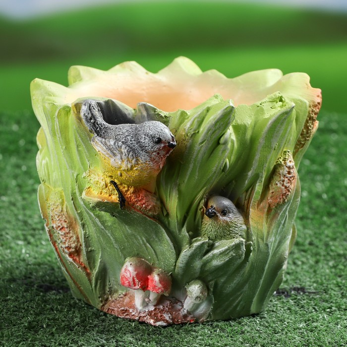 Фигурное кашпо "Птички"