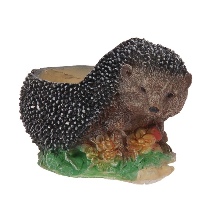Фигурное кашпо "Ёж на поляне"