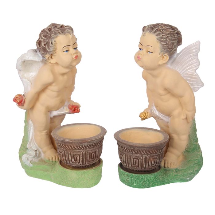 Фигурное кашпо "Пара ангелов"