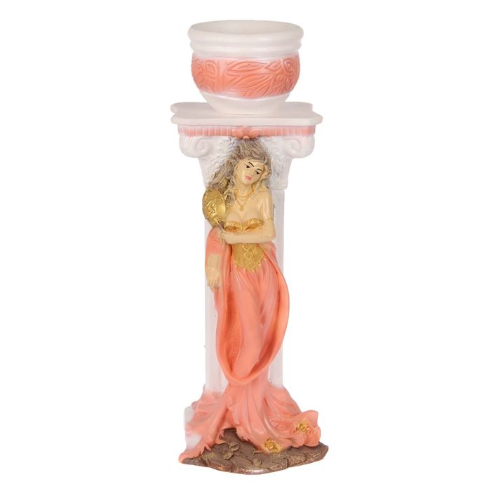 Фигурное кашпо "Марьяна" розовое