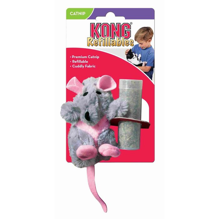 Игрушка Kong "Крыса" для кошек , плюш с тубом кошачьей мяты