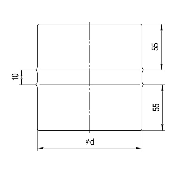 Адаптер Феррум ПП для печи, нержавеющий 430/0,5 мм, d 115 мм