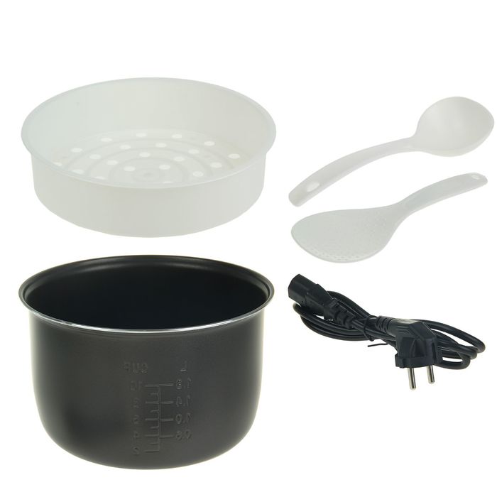 Мультиварка LuazON LМS-9505, LСD, 8 программ, 900 Вт, 5 л, тефлоновое покрытие