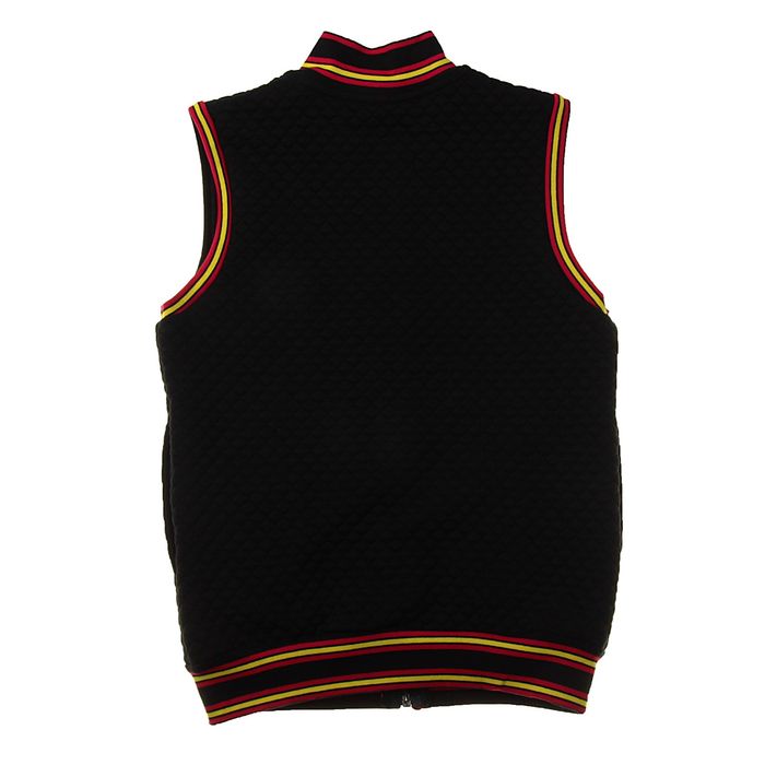 Жилет для девочки "Хохлома", рост 140 см (72), цвет черный (арт. ДДБ977722_Д)