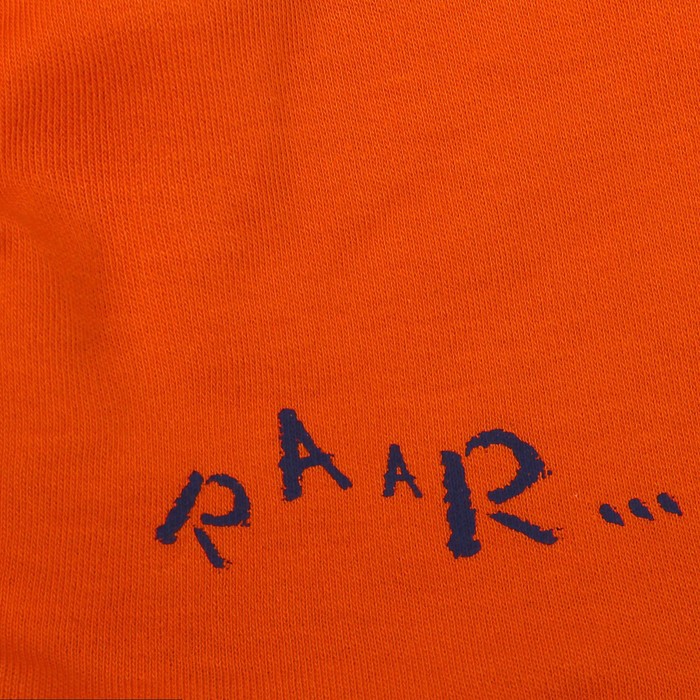 Шапка для мальчика "Дино", размер 52, цвет ярко-оранжевый