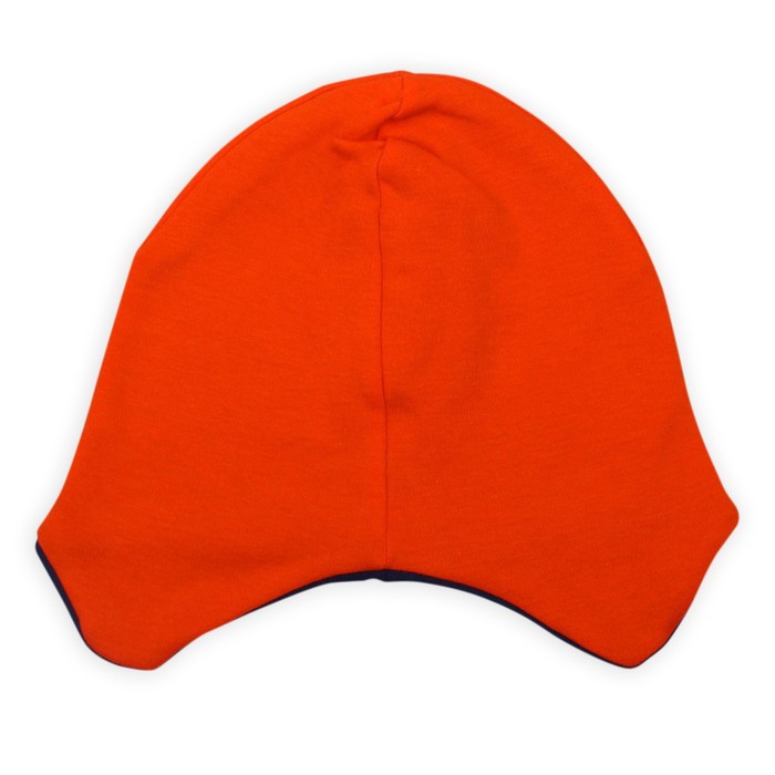 Шапка для мальчика "Дино", размер 52, цвет ярко-оранжевый