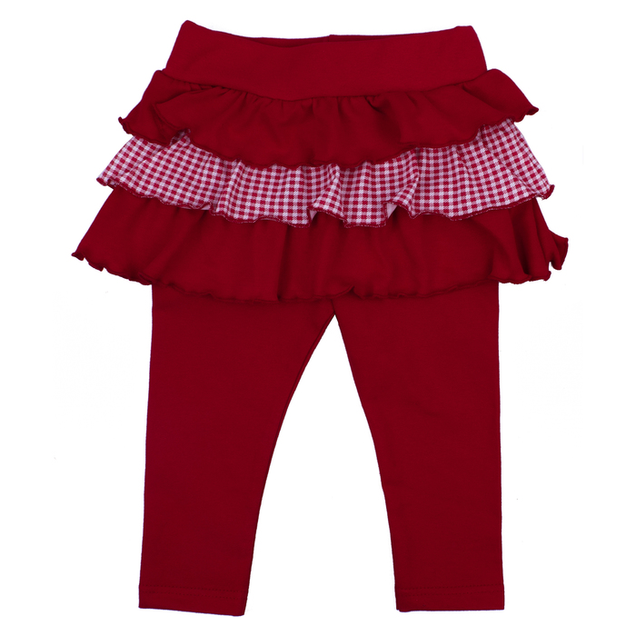 Рейтузы для девочки "Вишенка", рост 92 см (54), цвет красный, принт клетка (арт. ДЮЛ442800_М)