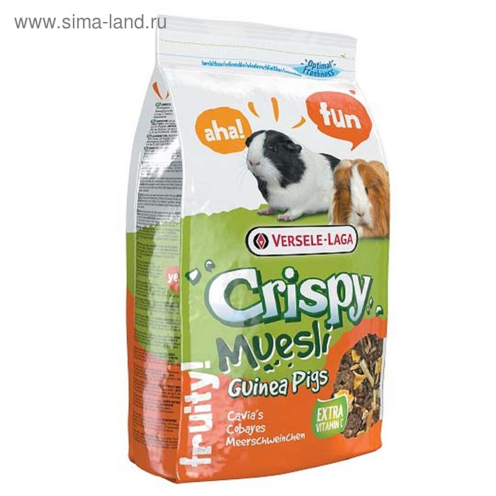 Корм VERSELE-LAGA Crispy Muesli Guinea Pigs для морских свинок, с витамином С, 1 кг