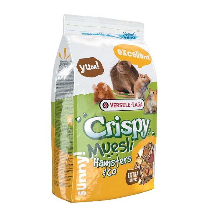 Корм VERSELE-LAGA Crispy Muesli Hamsters &amp; Co для хомяков и др.грызунов, 1 кг