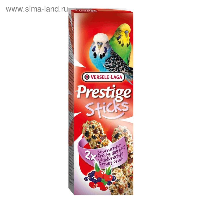 Палочки VERSELE-LAGA Prestige для волнистых попугаев, с лесными ягодами, 2х30 г.
