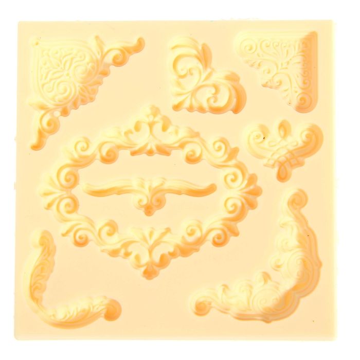 Молд для творчества "Резные уголки", 8 х 8 см