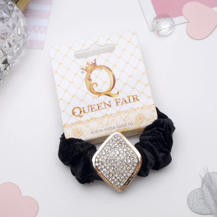 Резинка для волос "Стразы", ромб