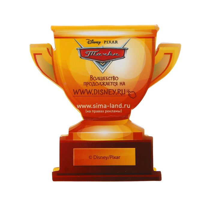 Магнит и блокнот на подставке "Новых побед", Тачки