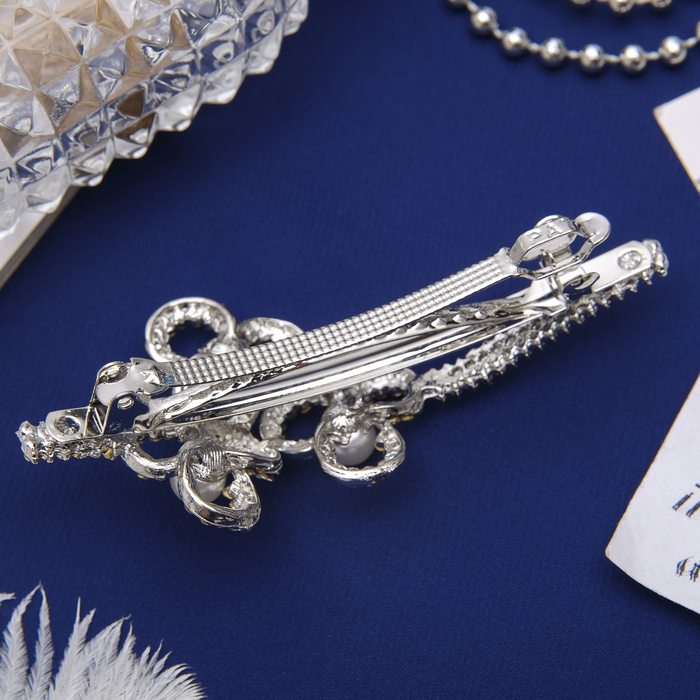 Заколка-автомат "Цветочная"