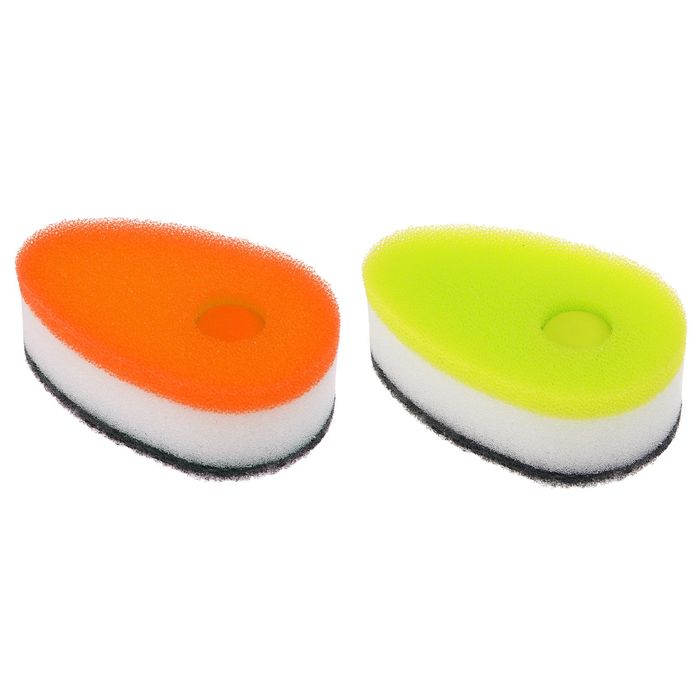 Набор губок для мытья посуды с дозатором, 3 шт