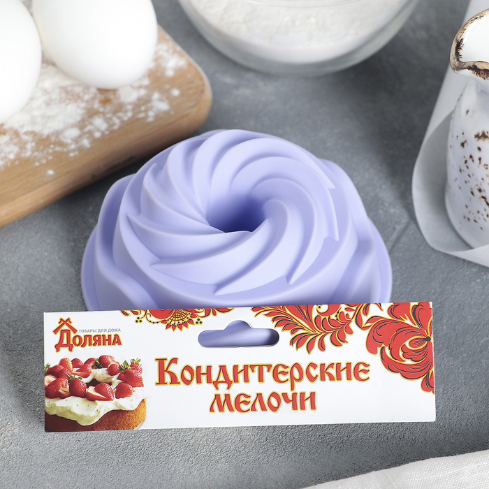 Форма для выпечки "Немецкий кекс. Заварное печенье" 11х4,5х3 см, цвета МИКС