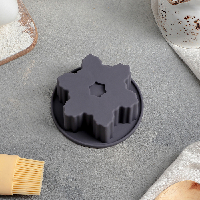 Форма для выпечки "Снежинка", цвета МИКС