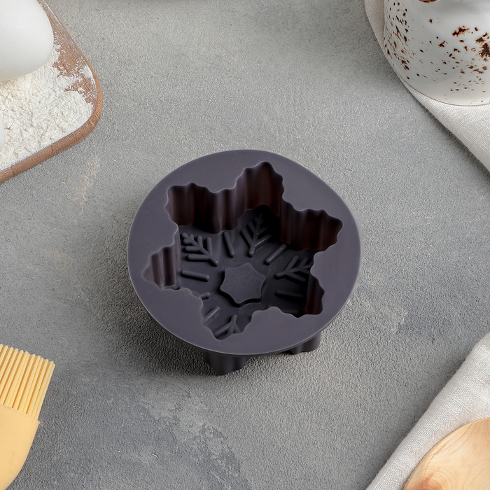 Форма для выпечки "Снежинка", цвета МИКС