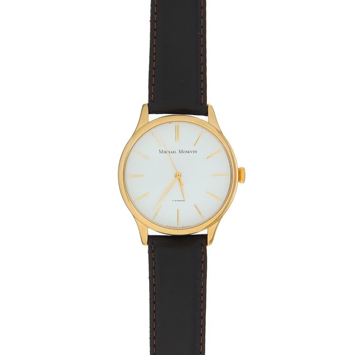 Часы наручные мужские "Михаил Москвин классика" механические модель 1216A2L3