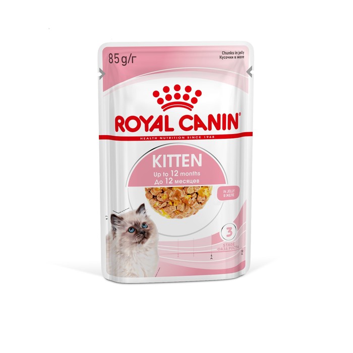 Влажный корм RC Kitten Instinctive для котят, в желе, пауч, 85 г влажный корм cat lunch для котят кролик в желе 85 г