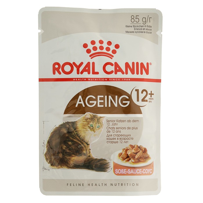 Влажный корм RC Ageing + 12 для кошек, в соусе, пауч, 85 г