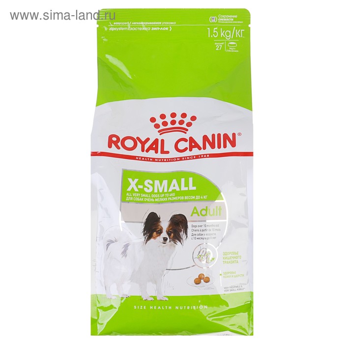 Сухой корм RC x-Small Adult для собак, 1.5 кг
