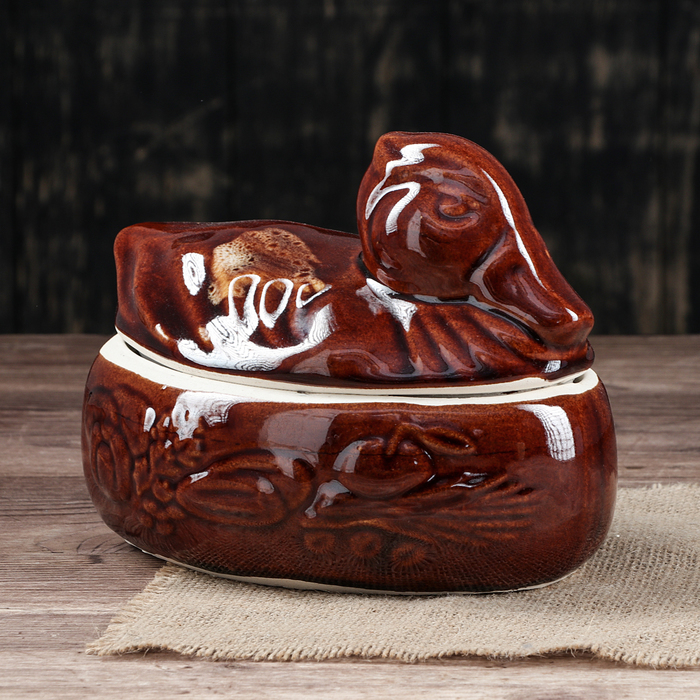 Горшочек для запекания "Утка" малая, 0,8 л