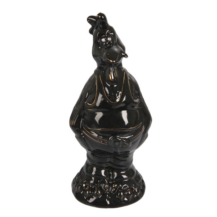 Копилка "Петух Фраер" глазурь, черная