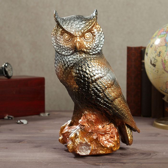 Копилка "Сова на пне", микс