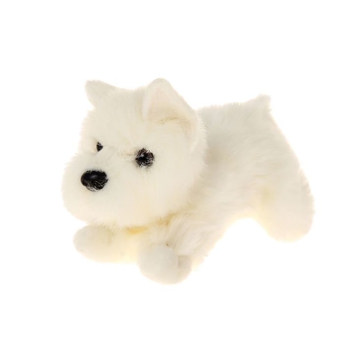 Мягкая игрушка «Щенок породы белый Терьер»