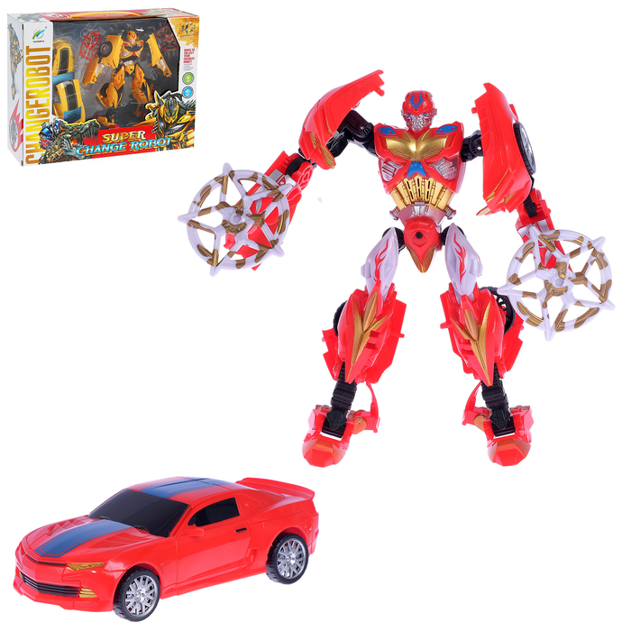 Робот-трансформер «Автобот» с аксессуарами, световые звуковые эффкты