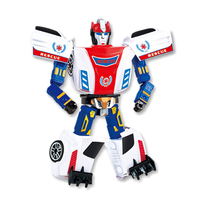 Робот-трансформер «Машина спецслужбы» с оружием, цвета МИКС