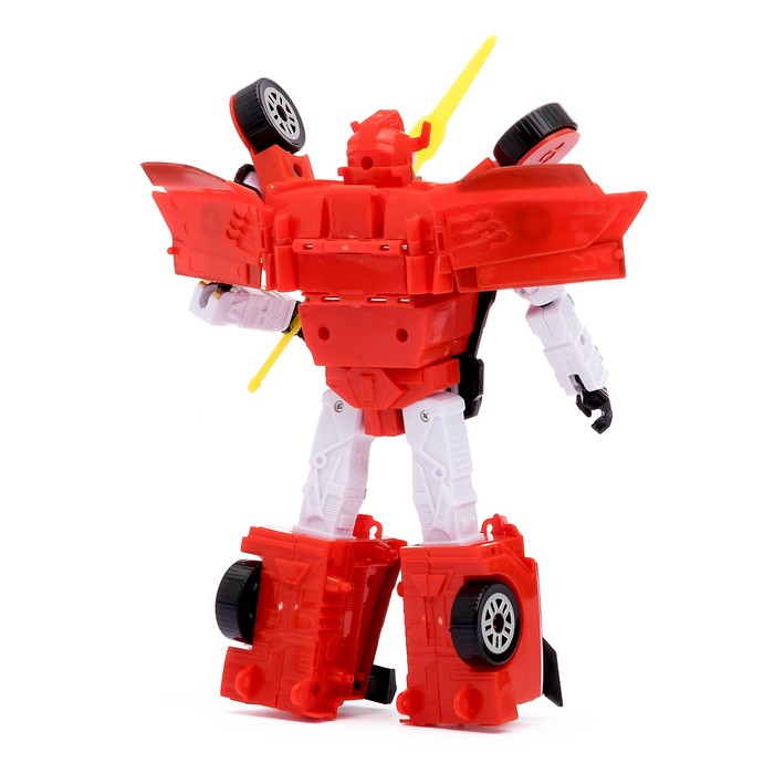 Робот-трансформер «Машина спецслужбы» с оружием, цвета МИКС