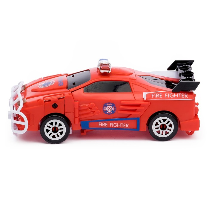 Робот-трансформер «Машина спецслужбы» с оружием, цвета МИКС