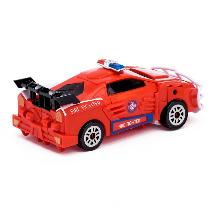 Робот-трансформер «Машина спецслужбы» с оружием, цвета МИКС