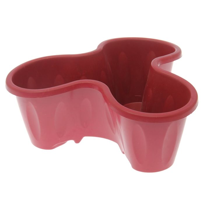 Кашпо многоярусное, цвет вишня